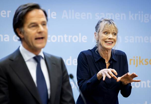 DEN HAAG - Minister-president Mark Rutte tijdens een persconferentie over de coronamaatregelen. De avondklok wordt verlengd omdat het kabinet de maatregel nodig denkt te hebben om ruimte te cre˜ren voor andere versoepelingen. ANP SEM VAN DER WAL Copyright: xHollandsexHoogtex xxANPx x428567188x