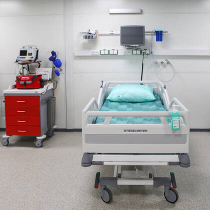 Launch of a modular hospital for patients with Covid-19 at the Military Institute of Medicine in Warsaw Launch of a modular hospital for patients with Covid-19 at the Military Institute of Medicine on February 23, 2021 in Warsaw, Poland. EN_01465651_0002
