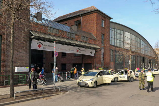24.02.2021,Berlin,Deutschland,GER,Impfzentrum Arena.