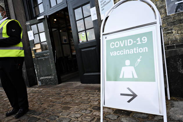 Region Hovedstaden covid-19 vaccinecenter under generalproeve i vaccinationscenteret i OEksnehallen i Koebenhavn, fredag den 26. februar 2021. I loebet af fredagen forventes fem tusinde koebenhavnere vaccineret i centeret.. , Copenhagen Denmark Copyright: PhilipxDavali PhilipxDavalix COP106 spdk20210226-110215-L