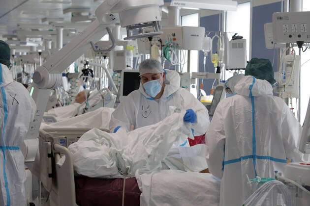 Modena. Intensive Care Unit for Covid Patients of the Polyclinic Editorial Usage Only  Copyright: xROBERTOxBRANCOLINIx xIPAx