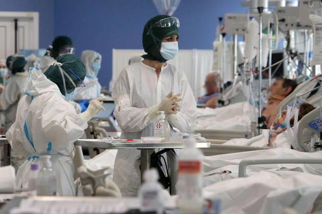 News Bilder des Tages Modena. Intensive Care Unit for Covid Patients of the Polyclinic Editorial Usage Only  Copyright: xROBERTOxBRANCOLINIx xIPAx