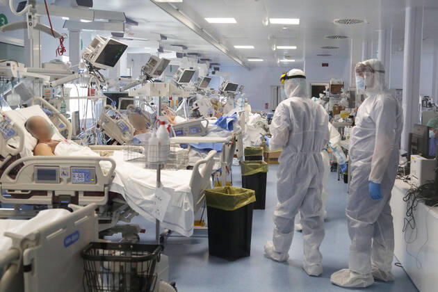 News Themen der Woche KW09 News Bilder des Tages Modena. Covid patients admitted to the Anesthesia, Resuscitation and Intensive Care Department of the Sant Agostino Hospital Editorial Usage Only  Copyright: xROBERTOxBRANCOLINIx xIPAx