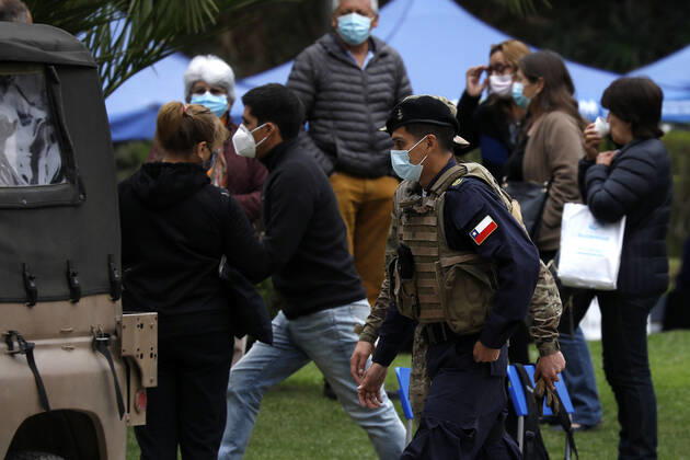 Vina del Mar, March 2, 2021 The vaccination process against Covid 19 continues in the Sausalito stadium Andres Pina Aton Chile, Vina del Mar Chile Aton 491613  Copyright: ANDRESxPINA ATONxCHILE