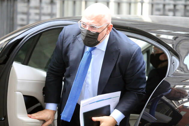 March 2, 2021, London, England, United Kingdom: UK Minister for Covid Vaccine Deployment NADHIM ZAHAWI arrives in Downing Street. London United Kingdom - ZUMAs262 20210302_zip_s262_061 Copyright: xTayfunxSalcix