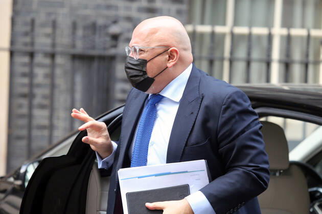 March 2, 2021, London, England, United Kingdom: UK Minister for Covid Vaccine Deployment NADHIM ZAHAWI arrives in Downing Street. London United Kingdom - ZUMAs262 20210302_zip_s262_065 Copyright: xTayfunxSalcix