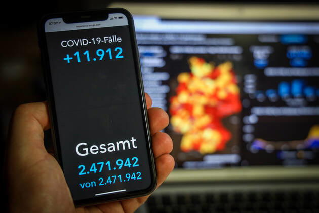 Coronavirus in Deutschland - Covid-19-Dashboard des Robert Koch-Institut 04.03.2021: Robert Koch-Institut: COVID-19-Fälle 2.471.942. Zugang um 11.912 gegenüber dem Vortag.