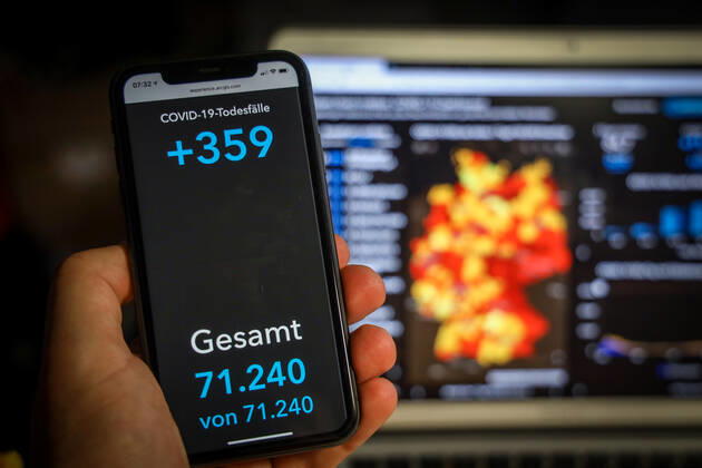 Coronavirus in Deutschland - Covid-19-Dashboard des Robert Koch-Institut 04.03.2021: Robert Koch-Institut: COVID-19-Todesfälle 71.240. Zugang um 359 gegenüber dem Vortag.