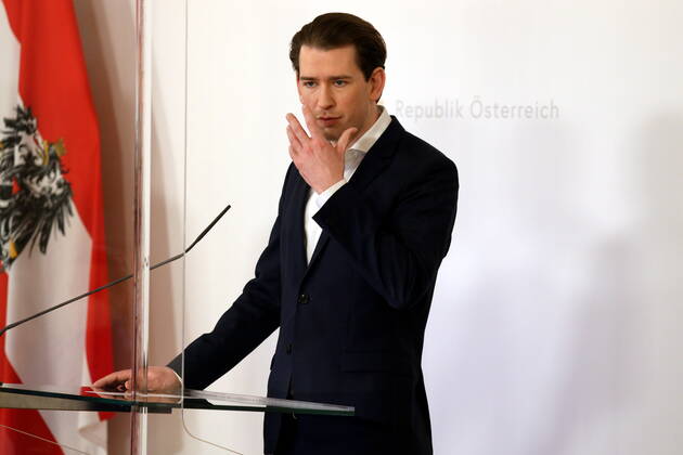 Sebastian Kurz PK zur Impfstoffproduktion Wien, BKA, 05. 03. 2021 Sebastian KURZ