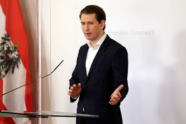 Sebastian Kurz PK zur Impfstoffproduktion Wien, BKA, 05. 03. 2021 Sebastian KURZ