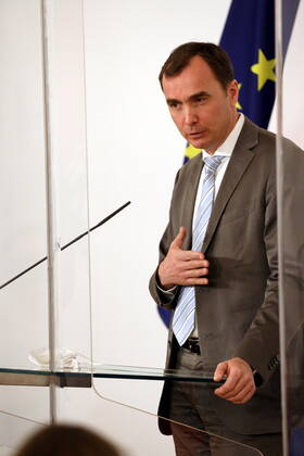 Sebastian Kurz PK zur Impfstoffproduktion Wien, BKA, 05. 03. 2021 Dietmar KATINGER