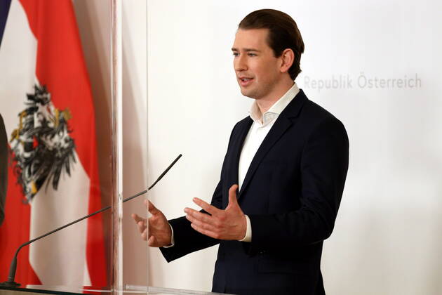 Sebastian Kurz PK zur Impfstoffproduktion Wien, BKA, 05. 03. 2021 Sebastian KURZ