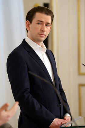 Sebastian Kurz PK zur Impfstoffproduktion Wien, BKA, 05. 03. 2021 Sebastian KURZ