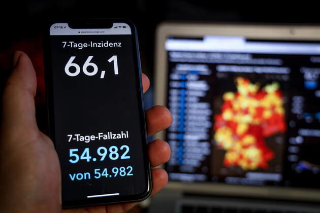 News Bilder des Tages Coronavirus in Deutschland - Covid-19-Dashboard des Robert Koch-Institut 07.03.2021: Robert Koch-Institut: 7-Tage-Inzidenz 66,1. 7-Tage-Fallzahl 54.982.