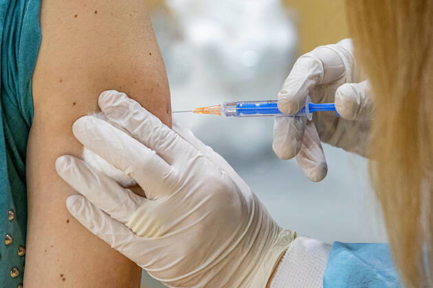 PXL_Vaccination against COVID-19 Organized vaccination against COVID-19 for priority groups started in the sports hall in Gospino polje,in Dubrovnik, Croatia,on March 8, 2021. GrgoxJelavic PIXSELL