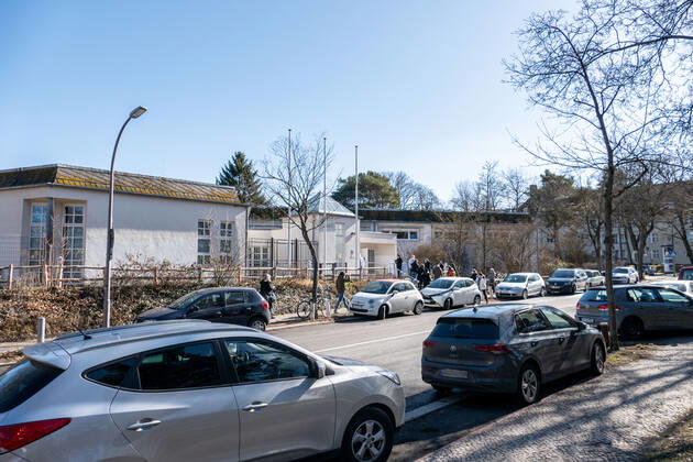 08.03.2021,Berlin,Deutschland,GER,Test Zentrum Bürger-Schnelltest in der Kurt-Weiß-Sporthalle in der Franzensbader Straße 16 Ortsteil Grunewald Bezirk Wilmersdorf.