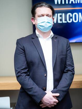 KONSTANTYNOW LODZKI 08.03.2021 FIRMA MABION SA SZYKUJE SIE DO PRODUKCJI BIALKA REAKTYWNEGO SZCZEPIONKI COVID-19 FIRMY NOVAVAX . NZ SLAWOMIR JAROS . FOT MIKOLAJ ZACHAROW NEWSPIX --- Newspix.pl POLAND, KONSTANTYNOW LODZKI 08.03.2021 THE COMPANY MABION SA IS PREPARING FOR THE PRODUCTION OF THE COVID-19 VACCINE REACTIVE VACCINE BY NOVAVAX COMPANY  em12P3080305