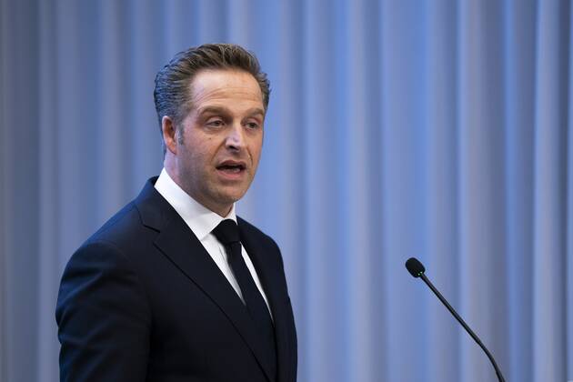DEN HAAG - Demissionair minister Hugo de Jonge (Volksgezondheid, Welzijn en Sport) geeft een toelichting op de coronamaatregelen in Nederland. ANP BART MAAT Copyright: xHollandsexHoogtex xxANPx x429017567x