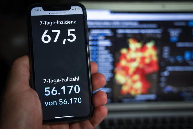 News Bilder des Tages Coronavirus in Deutschland - Covid-19-Dashboard des Robert Koch-Institut 09.03.2021: Robert Koch-Institut: 7-Tage-Inzidenz 67,5. 7-Tage-Fallzahl 56.170.
