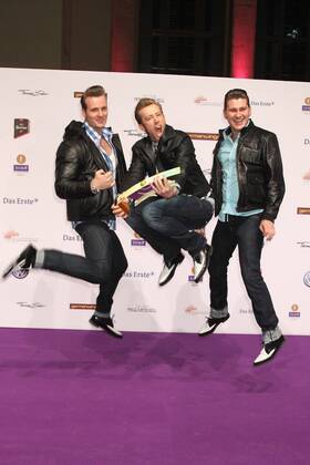 The Baseballs beim Echo 2011 - dem Deutschen Musikpreis am Roten Teppich in der Messe Berlin am Funkturm. Es ist der 20. Echo. 20 Jahre Echo. Copyright: xEventpress Herrmannx