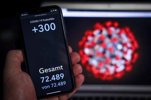 Coronavirus in Deutschland - Covid-19-Dashboard des Robert Koch-Institut 10.03.2021: Robert Koch-Institut: COVID-19-Todesfälle 72.489. Zugang um 300 gegenüber dem Vortag.