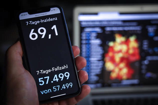Coronavirus in Deutschland - Covid-19-Dashboard des Robert Koch-Institut 11.03.2021: Robert Koch-Institut: 7-Tage-Inzidenz 69,1. 7-Tage-Fallzahl 57.499.