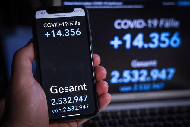 News Bilder des Tages Coronavirus in Deutschland - Covid-19-Dashboard des Robert Koch-Institut 11.03.2021: Robert Koch-Institut: COVID-19-Fälle 2.532.947. Zugang um 14.356 gegenüber dem Vortag.