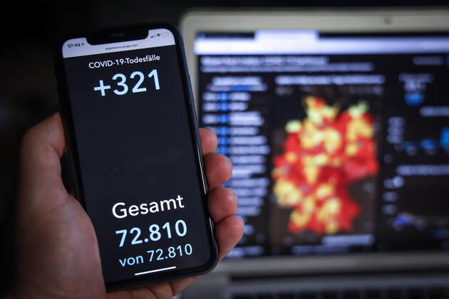 Coronavirus in Deutschland - Covid-19-Dashboard des Robert Koch-Institut 10.03.2021: Robert Koch-Institut: COVID-19-Todesfälle 72.810. Zugang um 321 gegenüber dem Vortag.