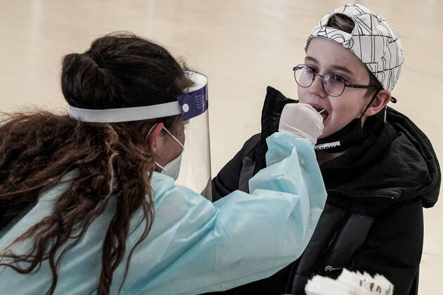 March 14, 2021, Lod, Israel: All incoming travelers at Tel AvivÃ¢â‚¬â ¢s Ben Gurion International Airport are tested for COVID-19 and home quarantine requirement is maintained as government decides to allow a daily quota of 3,000 Israelis to arrive from any destination amid decreasing infection and transmission rates and ahead of national elections for parliament scheduled for 23rd March, 2021. IsraelÃ¢â‚¬â ¢s gateways have been largely closed since 25th January, 2021 and there are estimates of tens of thousands of Israelis still stranded abroad struggling to return for the elections. Lod Israel - ZUMAa126 20210314_zap_a126_015 Copyright: xNirxAlonx