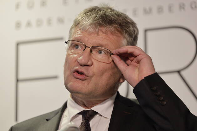 LTWBW21. Landtagswahl Baden-Württemberg. Jörg Meuthen (Parteivorsitzender). Deutschland, Baden-Württemberg, Stuttgart, 14.03.2021.