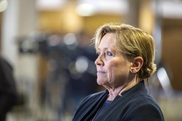 LTWBW21. Landtagswahl Baden-Württemberg. Susanne EISENMANN (CDU-Spitzenkandidtin, Kultusministerin). 14.03.2021: Deutschland, Baden-Württemberg, Stuttgart.
