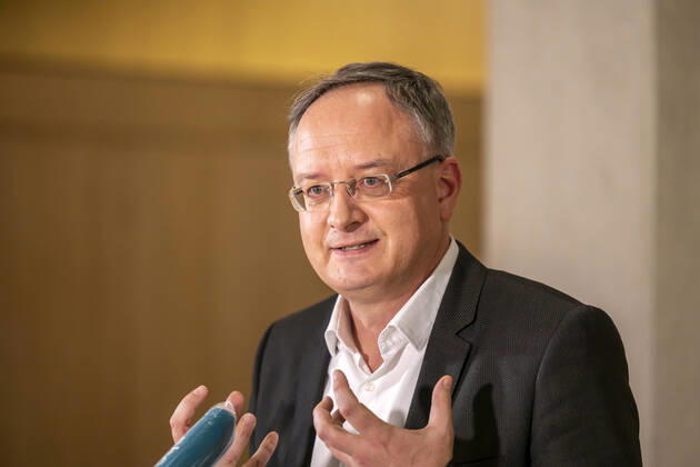 LTWBW21. Landtagswahl Baden-Württemberg. Andreas STOCH (SPD-Spitzenkandidat MdL, Vorsitzender der SPD-Landtagsfraktion). 14.03.2021: Deutschland, Baden-Württemberg, Stuttgart.