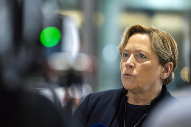 LTWBW21. Landtagswahl Baden-Württemberg. Susanne EISENMANN (CDU-Spitzenkandidtin, Kultusministerin). 14.03.2021: Deutschland, Baden-Württemberg, Stuttgart.