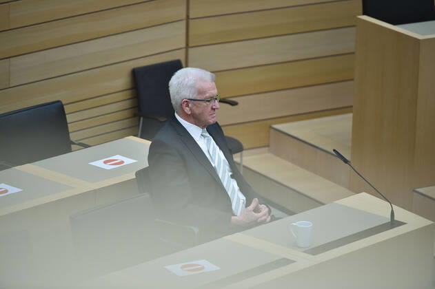 Landtagswahlen 2021 Baden Württemberg Wahlveranstaltung im Landtag von Baden-Württemberg in der Landeshauptstadt Stuttgart. LPK im Plenarsaal. Stuttgart Landtag von Baden-Württemberg Baden-Württemberg Germany Copyright: xLeifxPiechowskix