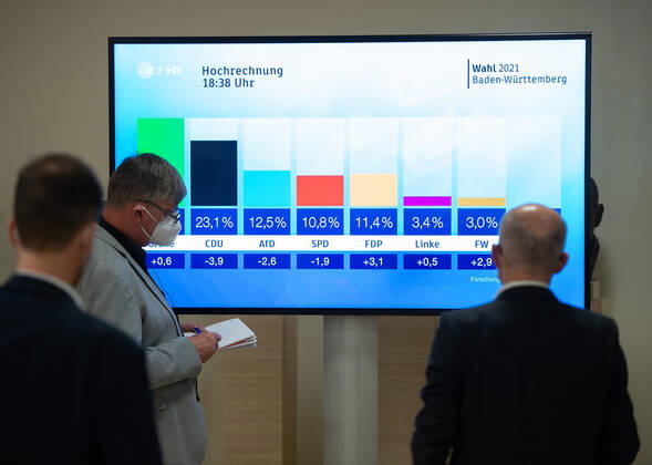 Landtagswahlen 2021 Baden Württemberg Wahlveranstaltung im Landtag von Baden-Württemberg in der Landeshauptstadt Stuttgart. Stuttgart Landtag von Baden-Württemberg Baden-Württemberg Germany Copyright: xLeifxPiechowskix