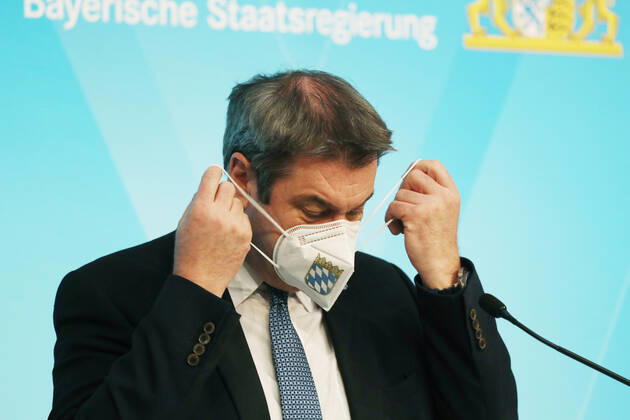 Pressekonferenz von Ministerpräsident Dr. Markus Söder, Soeder im Prinz-Carl-Palais Ministerpräsident Dr. Markus Söder, Soeder, München Bayern Deutschland Prinz-Carl-Palais