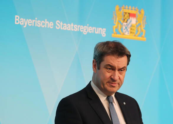Pressekonferenz von Ministerpräsident Dr. Markus Söder, Soeder im Prinz-Carl-Palais Ministerpräsident Dr. Markus Söder, Soeder, München Bayern Deutschland Prinz-Carl-Palais