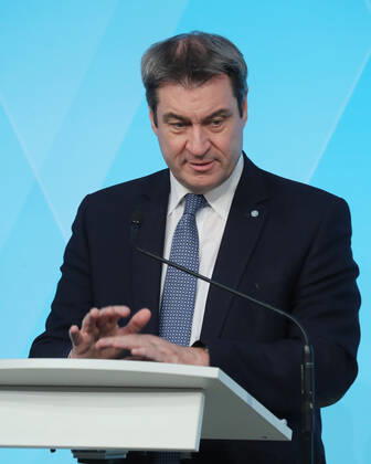 Pressekonferenz von Ministerpräsident Dr. Markus Söder, Soeder im Prinz-Carl-Palais Ministerpräsident Dr. Markus Söder, Soeder, München Bayern Deutschland Prinz-Carl-Palais