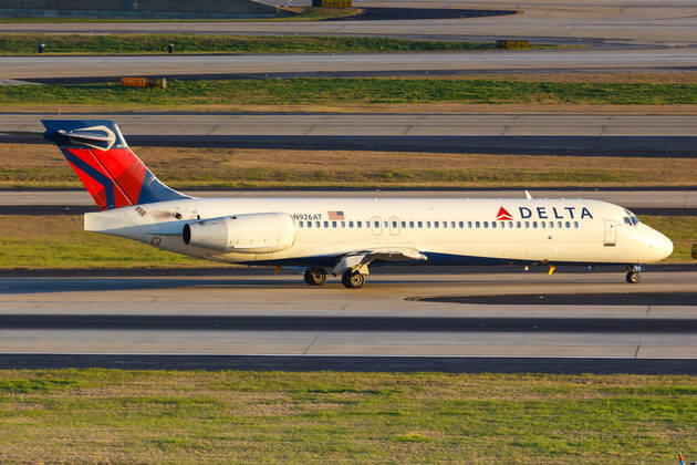 Atlanta, Vereinigte Staaten, 2 April 2019: Ein Boeing 717-200 Flugzeug der Delta Air Lines mit dem Kennzeichen N926AT auf dem Flughafen Atlanta (ATL) in den Vereinigten Staaten