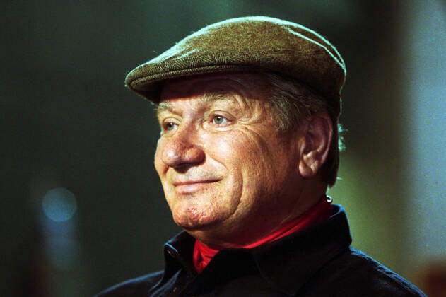 09.05.2002, Berlin, GER - Monty Roberts im Portrait. Tempodrom Berlin. (Pferdefluesterer, Roberts, Portrait, Portraet) 020509D038BERLIN.JPG