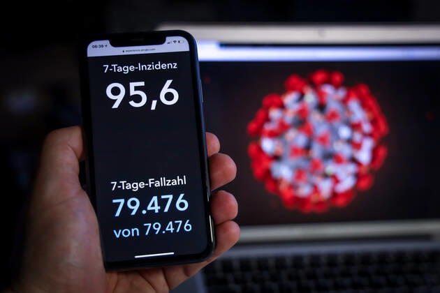 Coronavirus in Deutschland - Covid-19-Dashboard des Robert Koch-Institut 19.03.2021: Robert Koch-Institut: 7-Tage-Inzidenz 95,6. 7-Tage-Fallzahl 79.476.