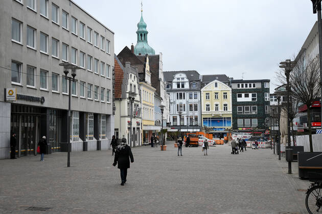 18.03.2021, Recklinghausen, Innenstadt Foto: Maik Hölter TEAM2 Recklinghausen Nordrhein Westfalen Deutschland