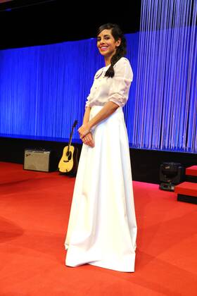 Moderatorin Collien Ulmen-Fernandes bei der Verleihung der > Hessicher Film - und Kino Preis 2015 < in der Alten Oper in Frankfurt Main Copyright: xEventpressxHerrmannx