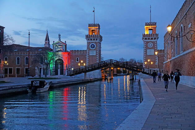 VENICE, LOCKDOWN SECOND SEASON Lockdown second season in Venice, Arsenale path. Venezia Italy