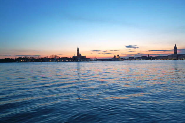 VENICE, LOCKDOWN SECOND SEASON Lockdown second season in Venice, an overview of st. Markus water basin. Venezia Italy