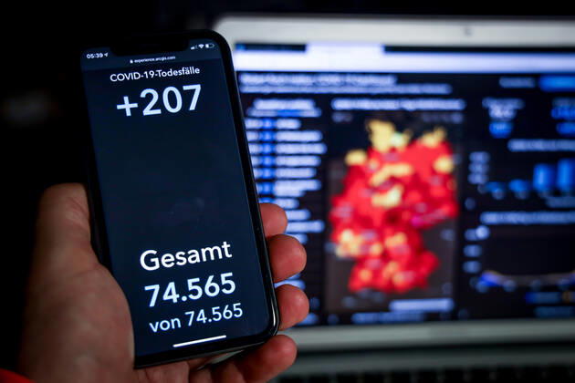 Coronavirus in Deutschland - Covid-19-Dashboard des Robert Koch-Institut 20.03.2021: Robert Koch-Institut: COVID-19-Todesfälle 74.565. Zugang um 207 gegenüber dem Vortag.