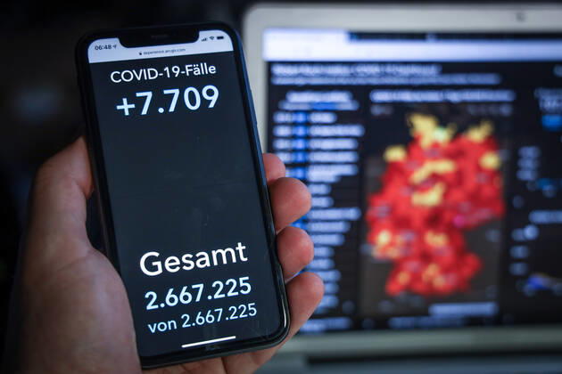 Coronavirus in Deutschland - Covid-19-Dashboard des Robert Koch-Institut 22.03.2021: Robert Koch-Institut: COVID-19-Fälle 2.667.225. Zugang um 7.709 gegenüber dem Vortag.