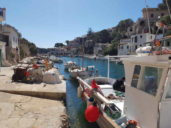 Themenfoto: Reisen, Corona, Mallorca, 22.03.2021 Der Hafen der Cala Figuera auf Mallorca, Themenfoto: Reisen, Corona, Mallorca - Copyright: xAugstx xEibner-Pressefotox EP_jat