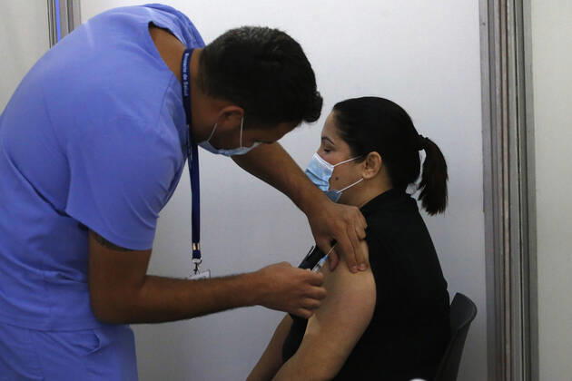 Santiago, March 22, 2021 Beginning of the vaccination process for essential workers in different areas of the energy industry, including electricity and fuels Sebastian Cisternas Aton Chile, Santiago Chile Aton 496580  Copyright: SEBASTIANxCISTERNAS ATONxCHILE