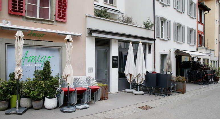 Foto Manuel Geisser 22.03.2021 Aarau : Gastrobranche 3 Restaurants nebeneinander geschlossen wegen Coronavirus Altstadt Aarau